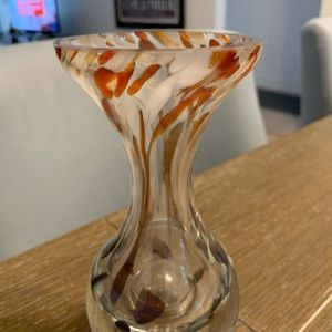 Art Glass Vase Sommerso/Spatter 6 1/2” Tall